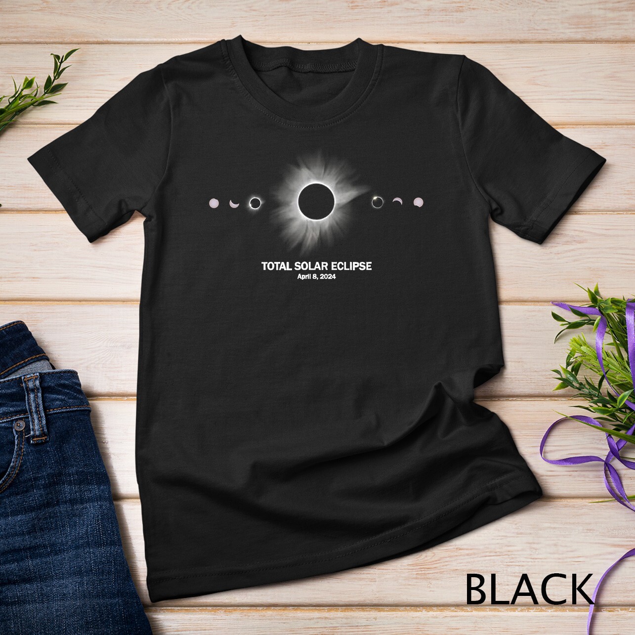 Solar Eclipse Shirt 2024 Total Eclipse T-Shirt Unisex T-shirt