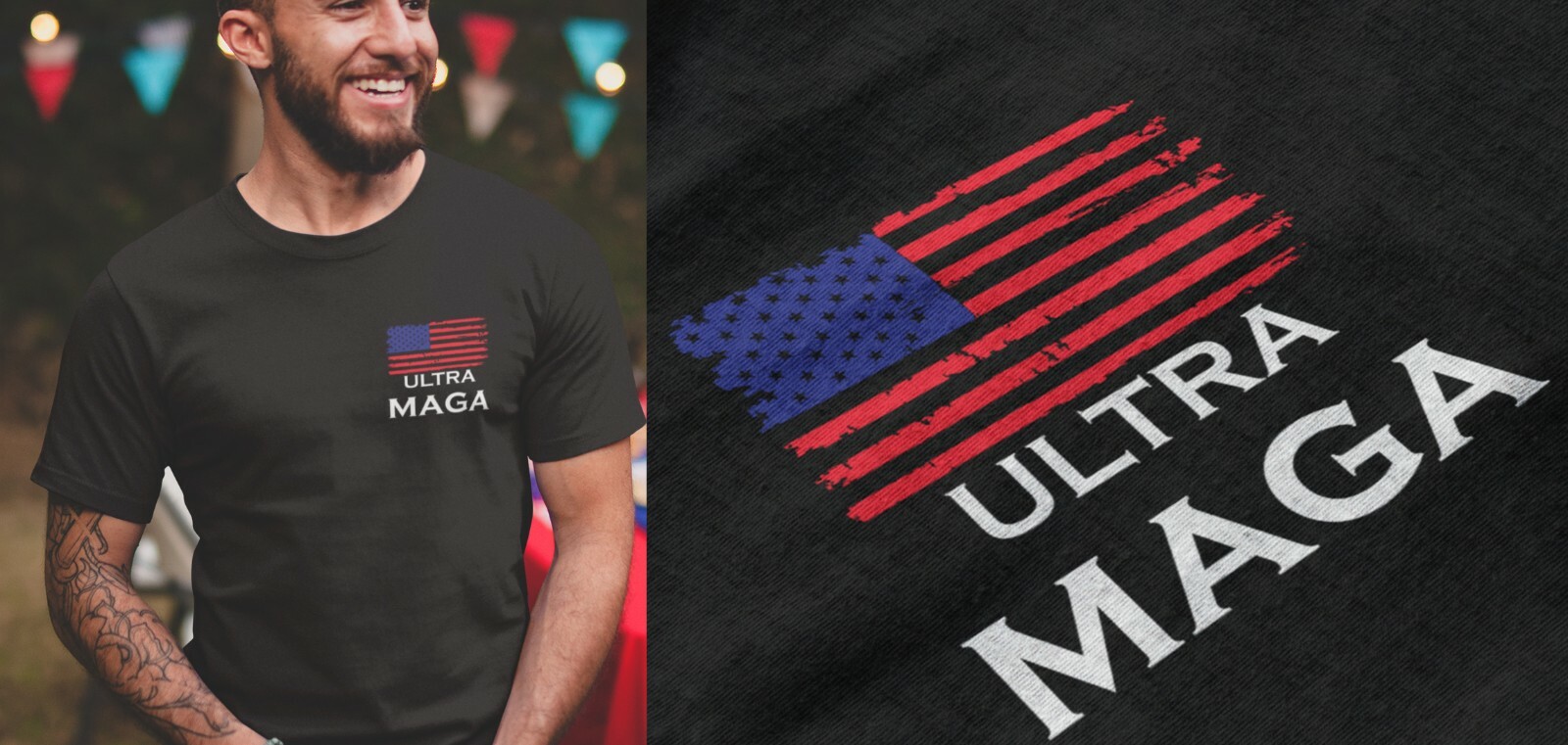 Trump Shirts Ultra MAGA Biden Funny T-shirt Political Shirts Trump 2024 USA Flag