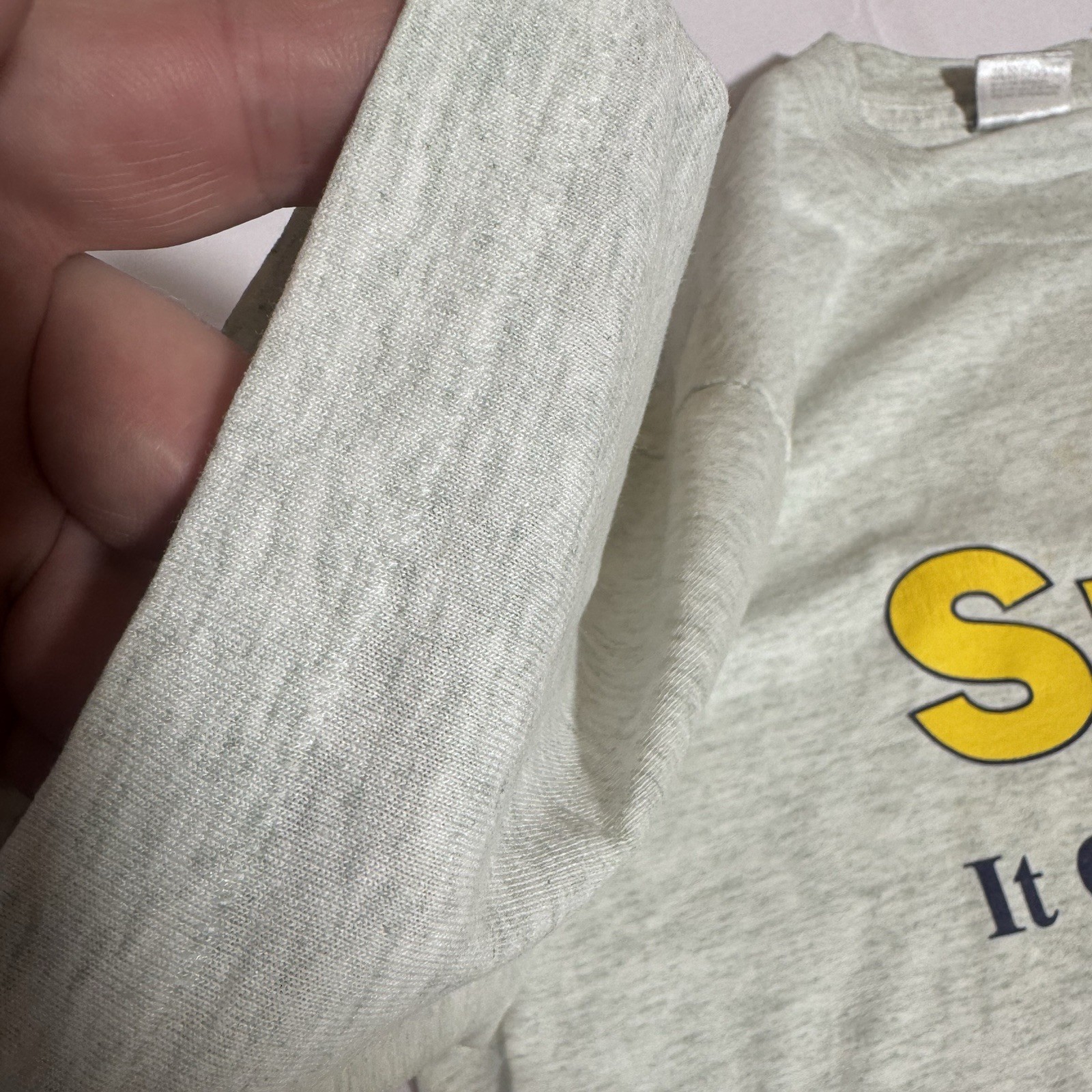 Best Tag VTG Graphic TEE, 50/50, USA, Smiley, Gray, Male/Female, Large