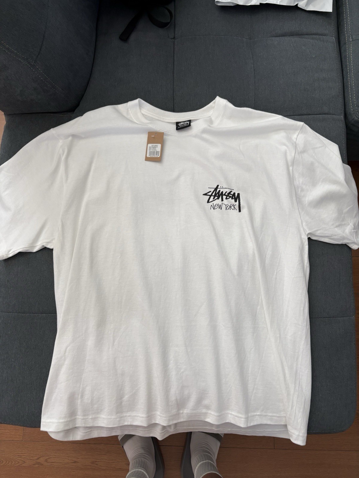 Stussy tee city NEW YORK Black / white / blue t shirt BRAND NEW