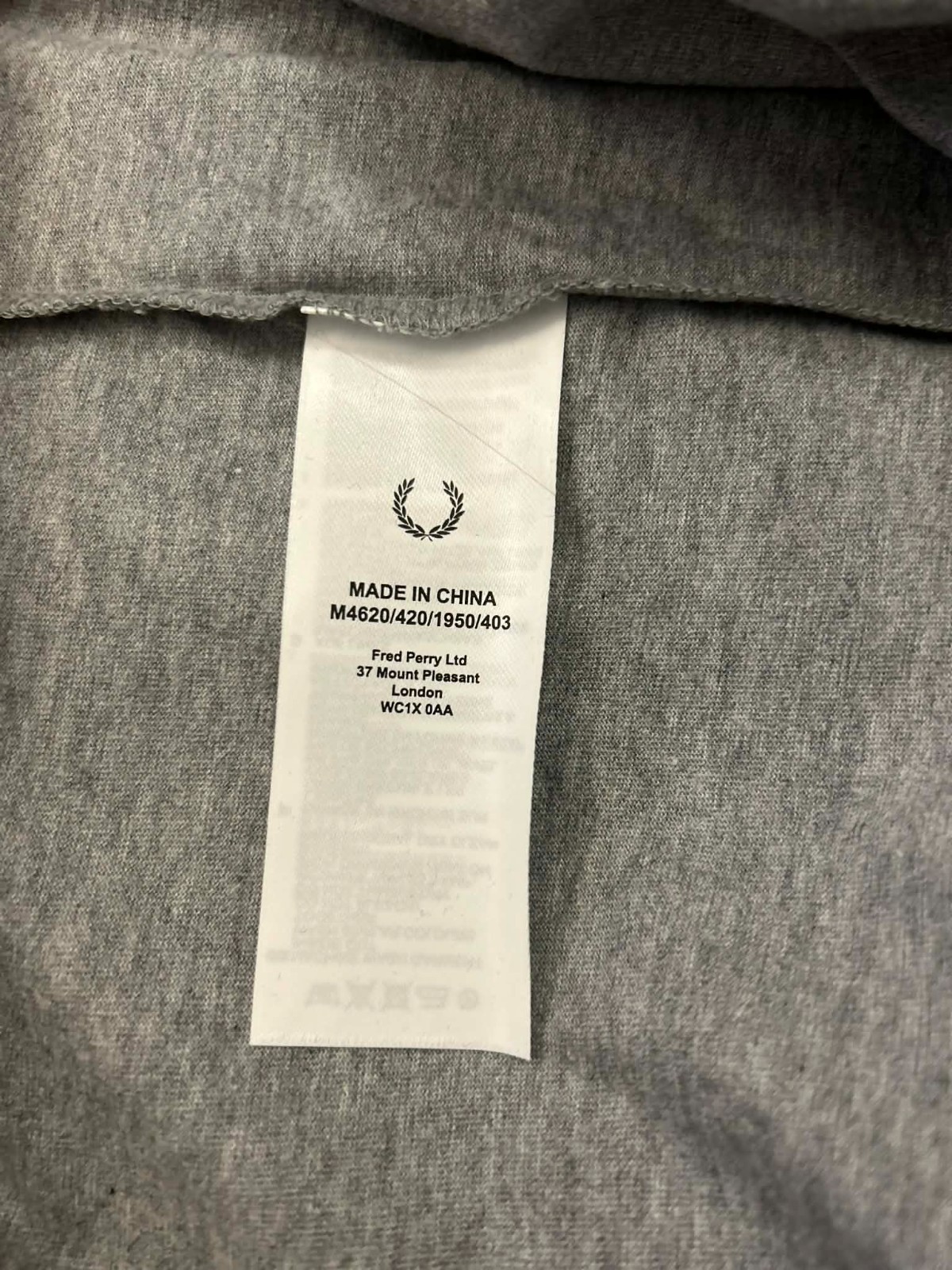 FRED PERRY TAPED RINGER T-SHIRT STEEL MARL M4620 420 COTTON NEW WITH TAGS