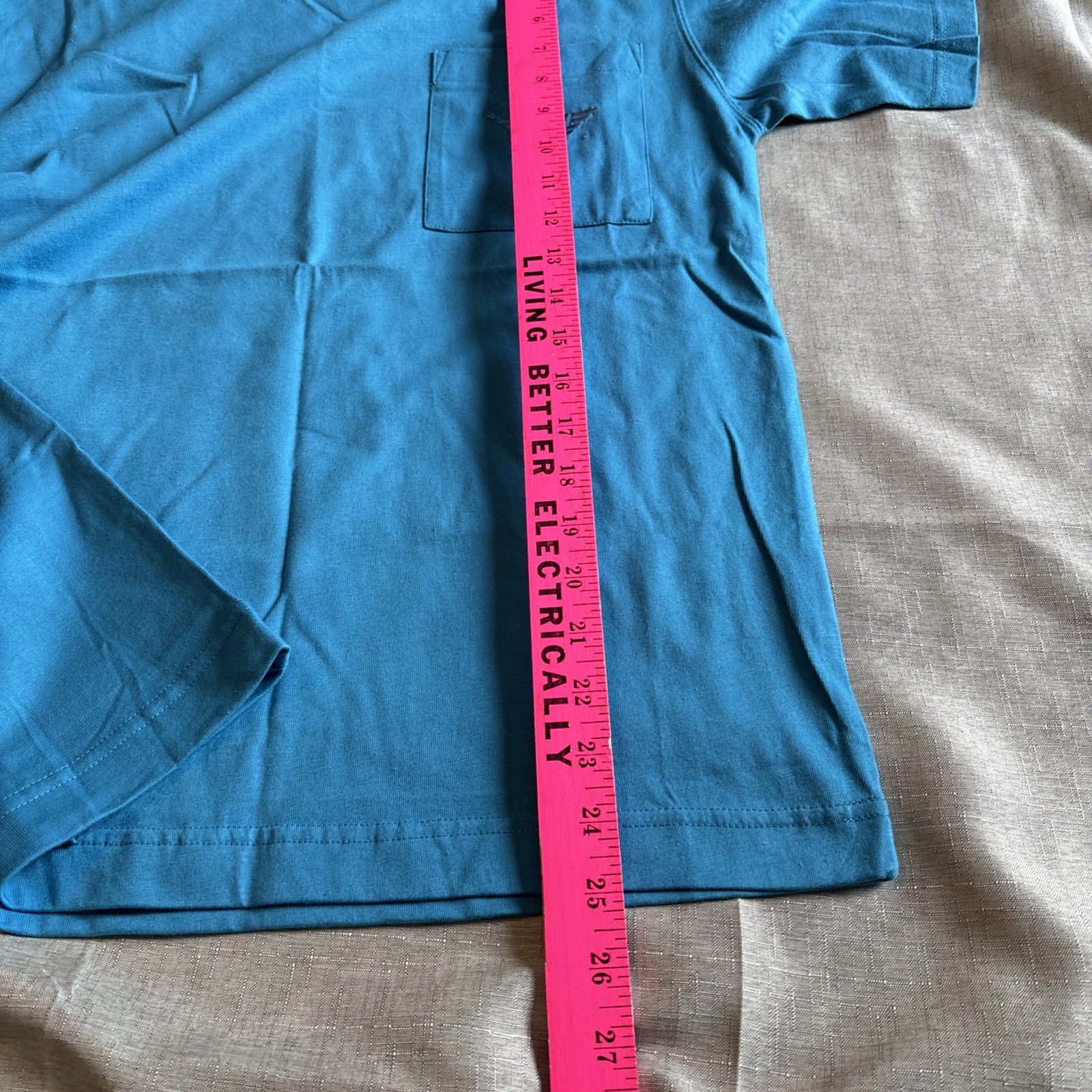 Vintage Dockers T Shirt Teal Made In USA Sz M (12-14) NWT See Description