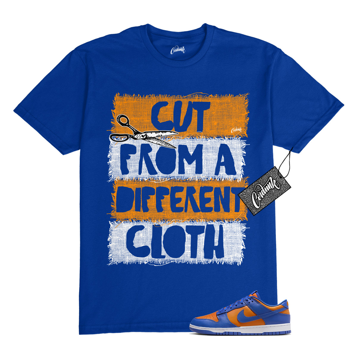 Dunk Knicks Team Royal Blue Orange Low Bright Ceramic T Shirt to Match CUT