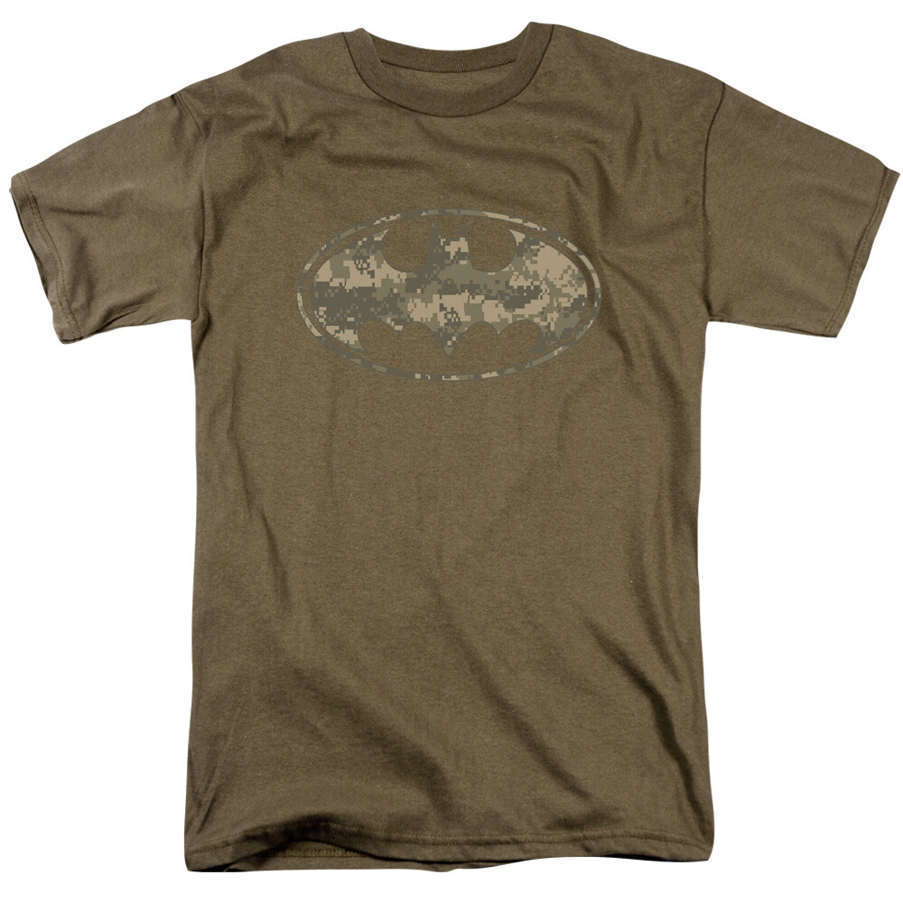 BATMAN ARMY CAMO SHIELD Licensed Adult Men’s Graphic Tee Shirt SM-3XL