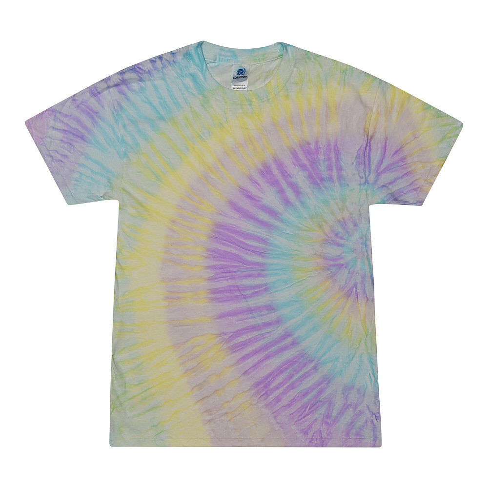 Tie Dye T-Shirts Multi-Color Adult Size 2XL XXL Cotton Colortone