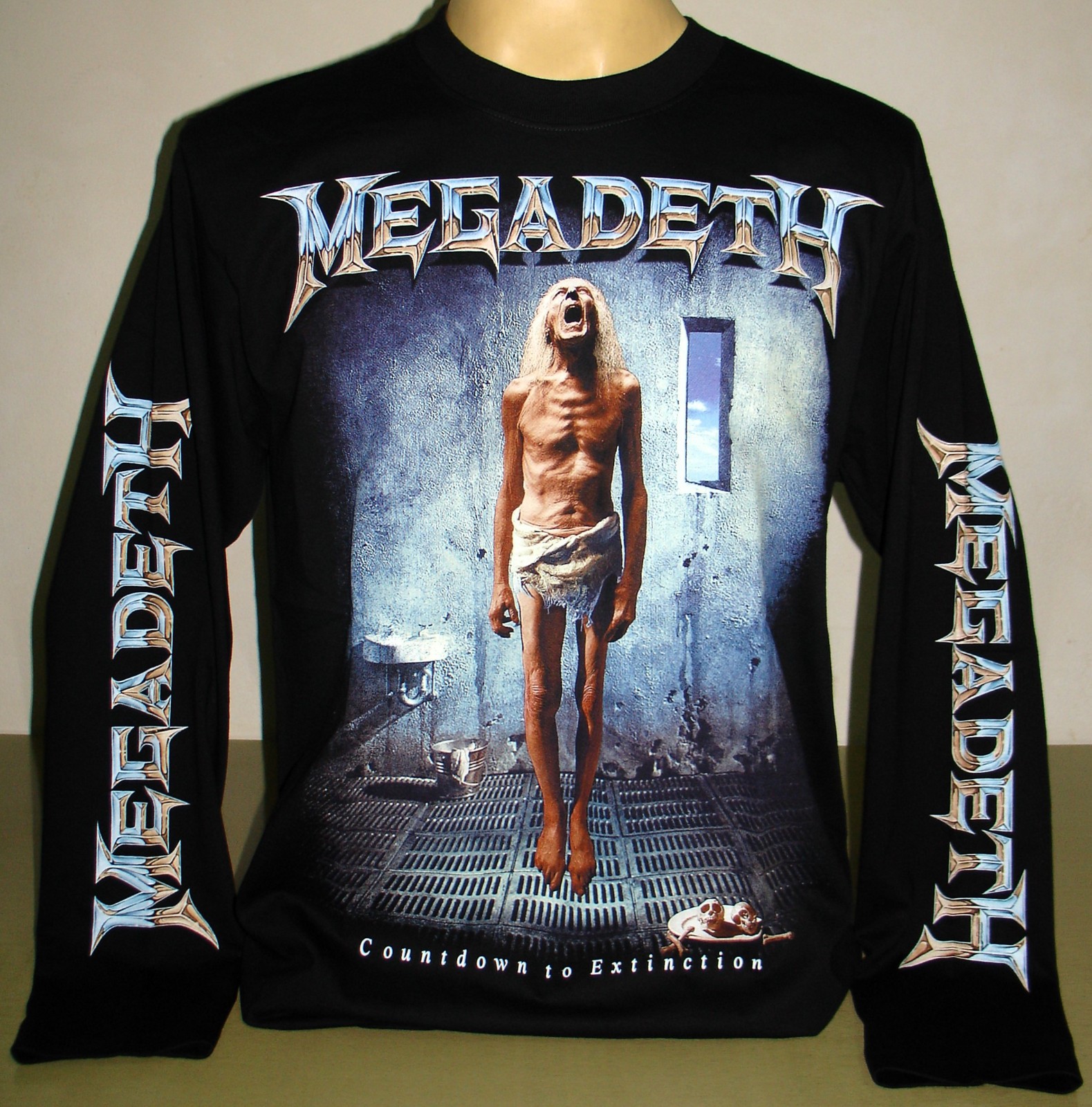 Megadeth Countdown To Extinction Long Sleeve T-Shirt Size S M L XL 2XL 3XL Metal