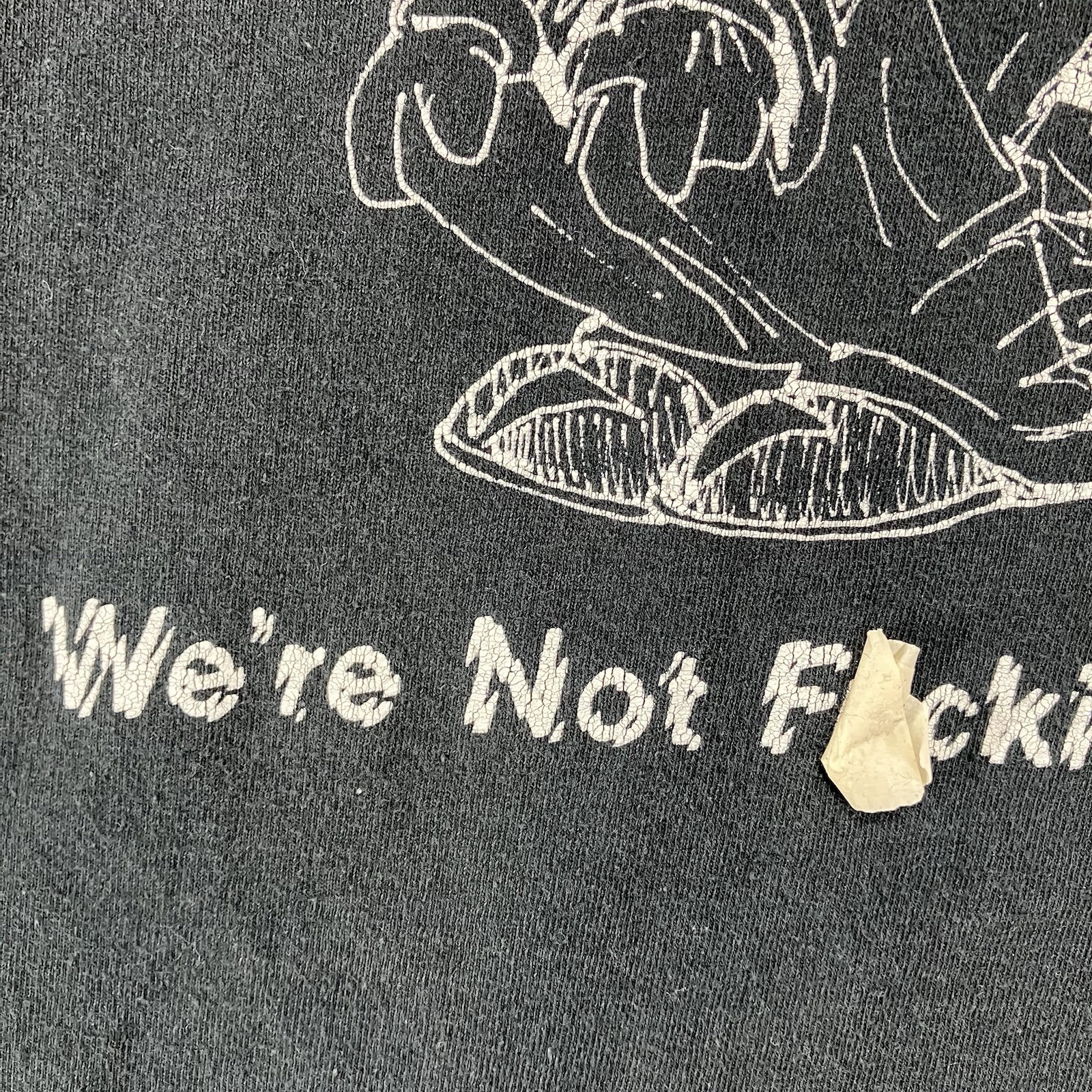 Vintage Y2K 2000s Offensive Clown T Shirt Large “We’re Not F%cking Clowns” Adult