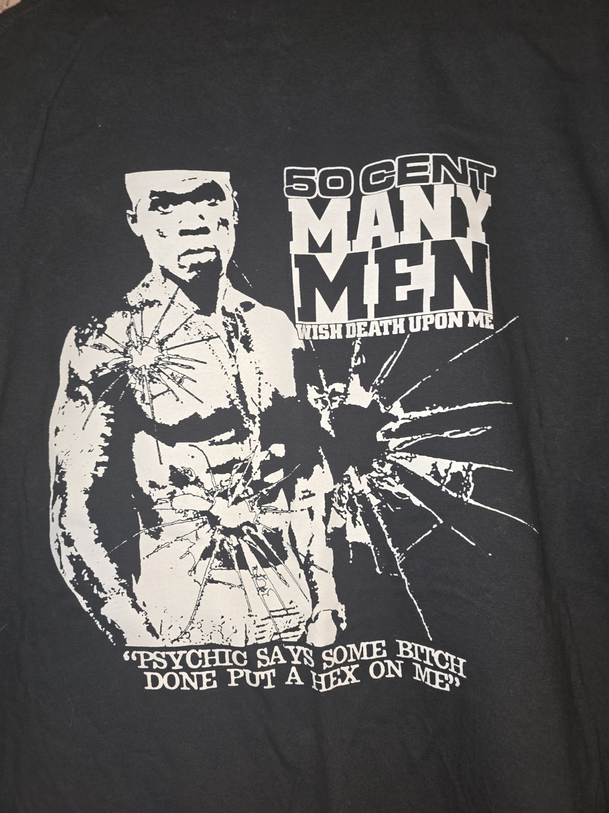 Original 50 Cent Many Men T Shirt Gangster Rap Hip Hop Sz XL Limited Edition