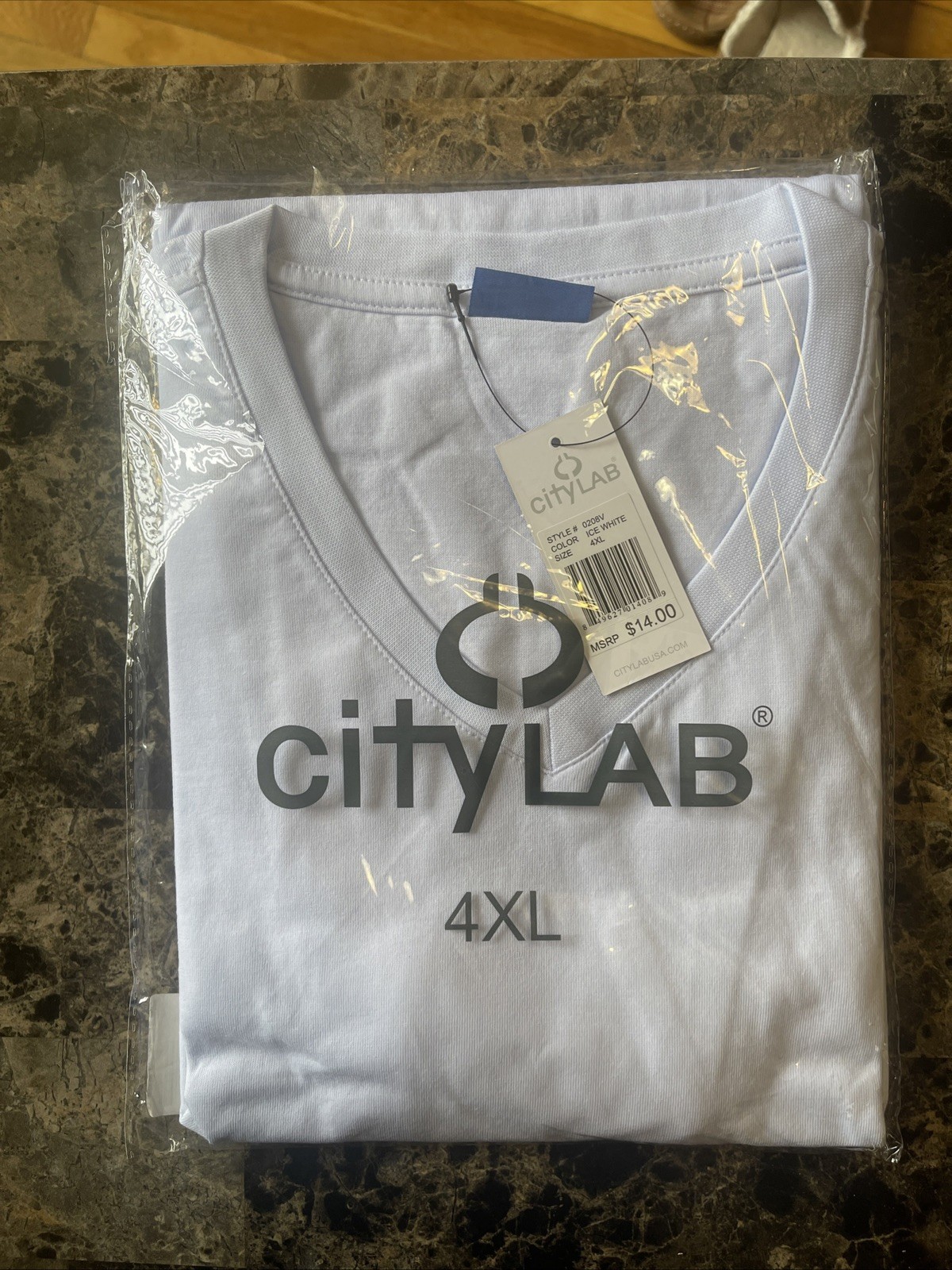 City Lab Stretch Slim-Fit T-Shirt Ice White 4XL