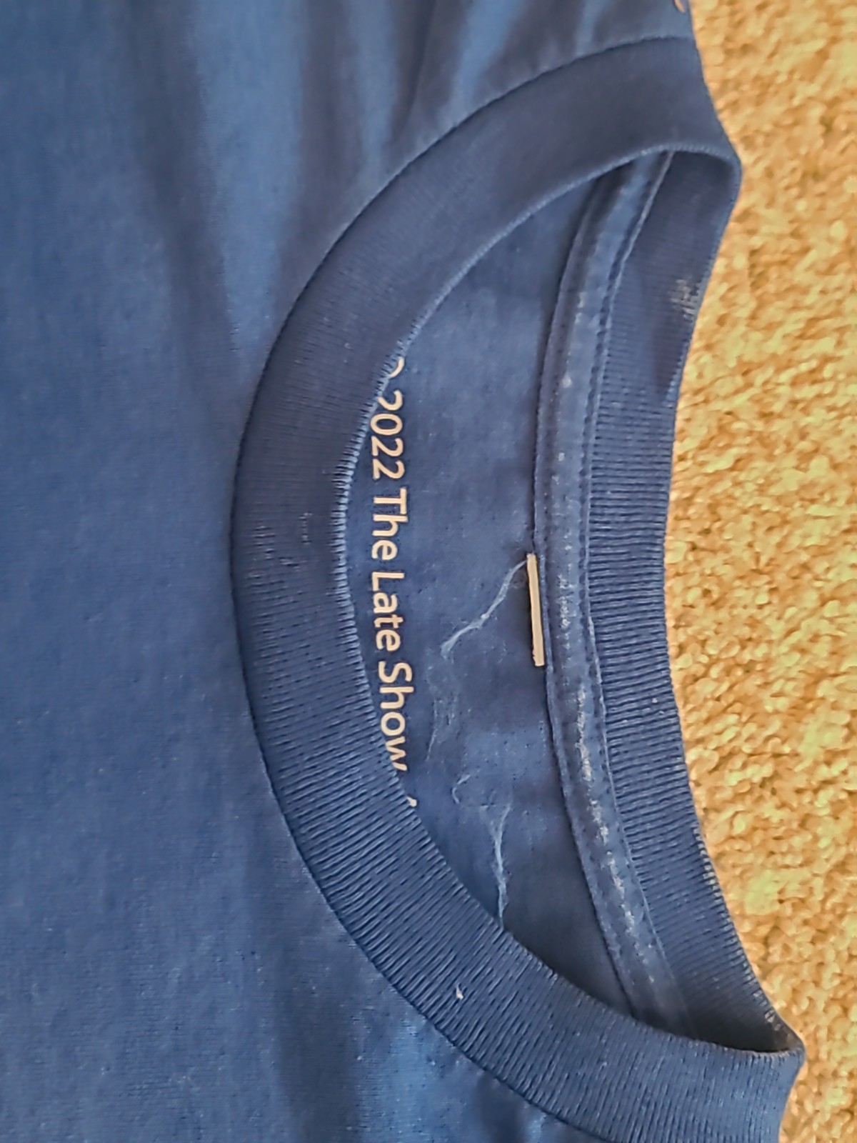 IS POTATO 2022 T-SHIRT – STEPHEN COLBERT LATE SHOW – BLUE – SIZE XL – OFFICIAL