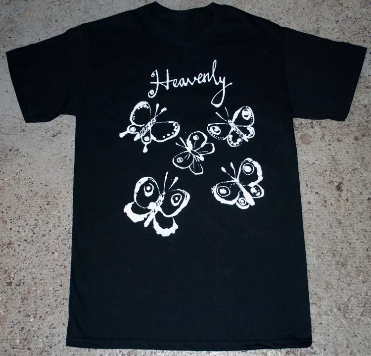 Heavenly Band Butterfly Unisex Black Short Sleeve T Shirt Full Size S-5XL