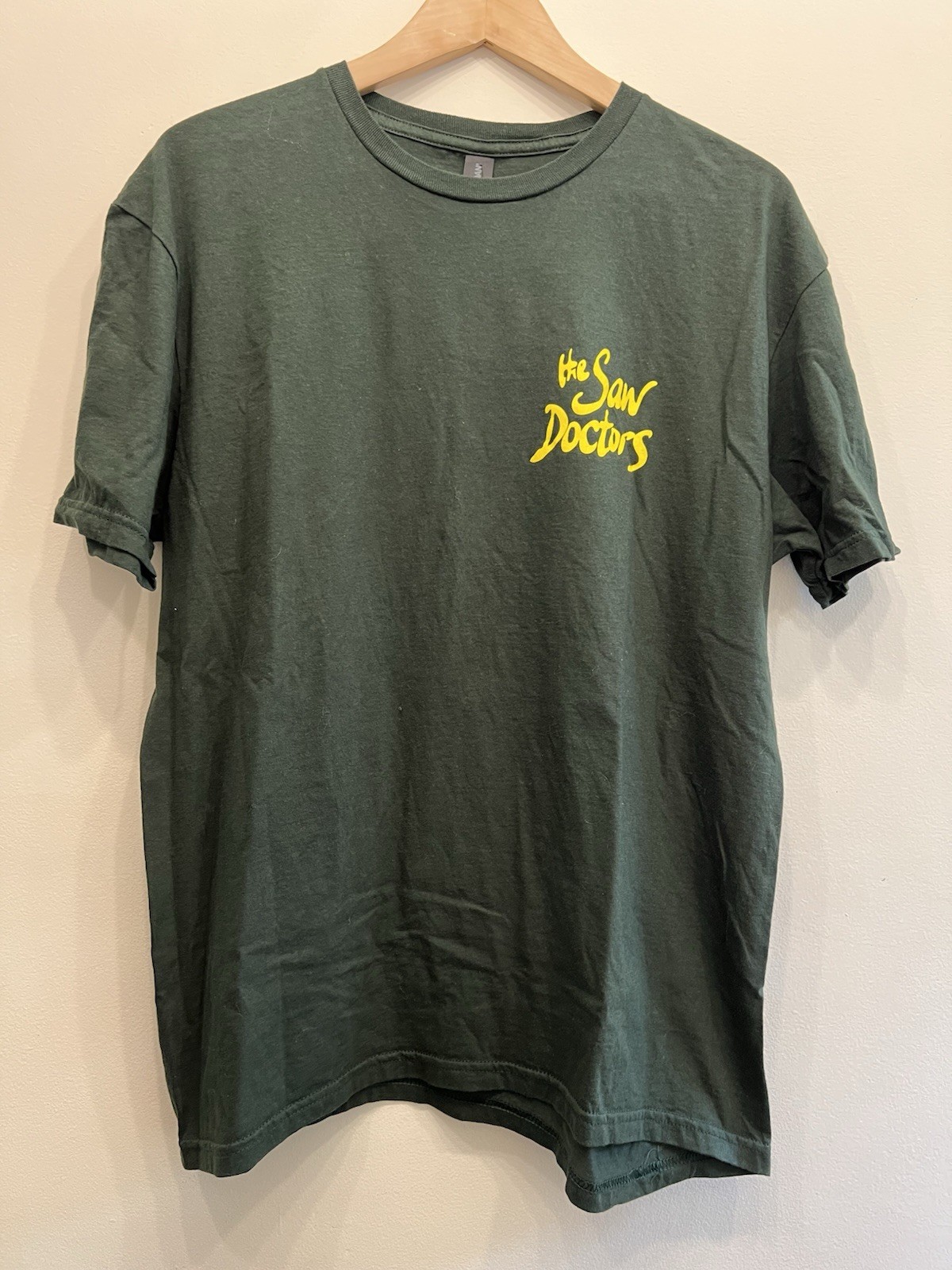 Saw Doctors T shirt Summer Tour 2025 Large Forest Green Band Pairc Festival UK