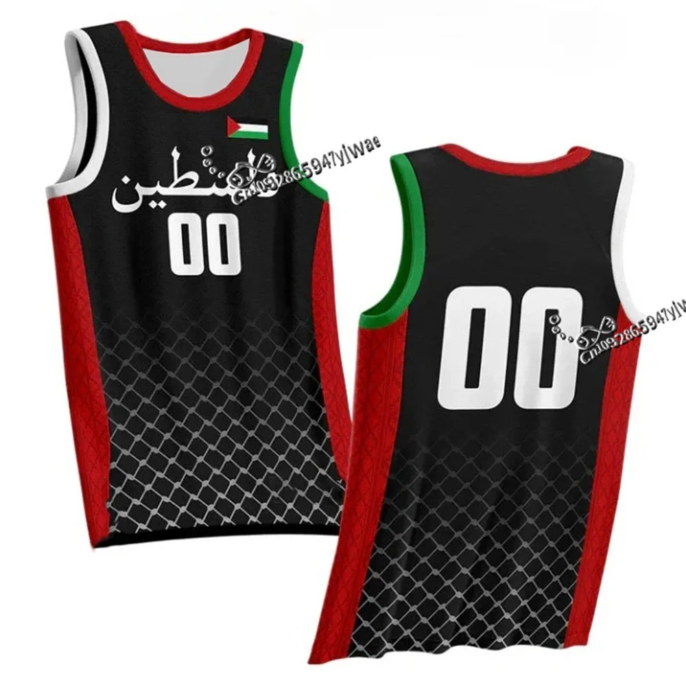 Palestine Basketball Tank Top Jersey Quick Dry Breathable Polyester