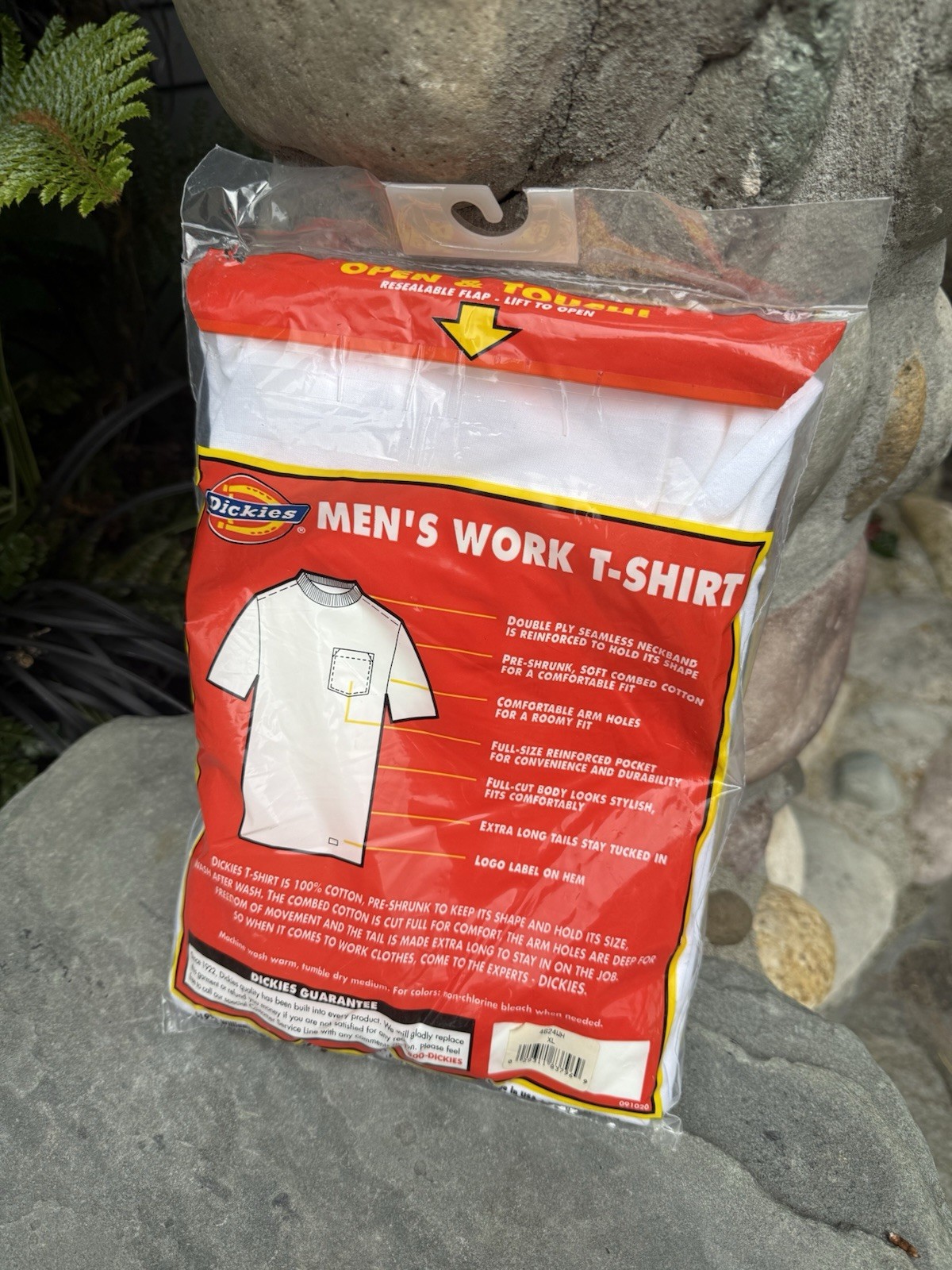 Brand New Vintage 90’s Dickies White Blank Cotton Work Shirt USA Made Size XL