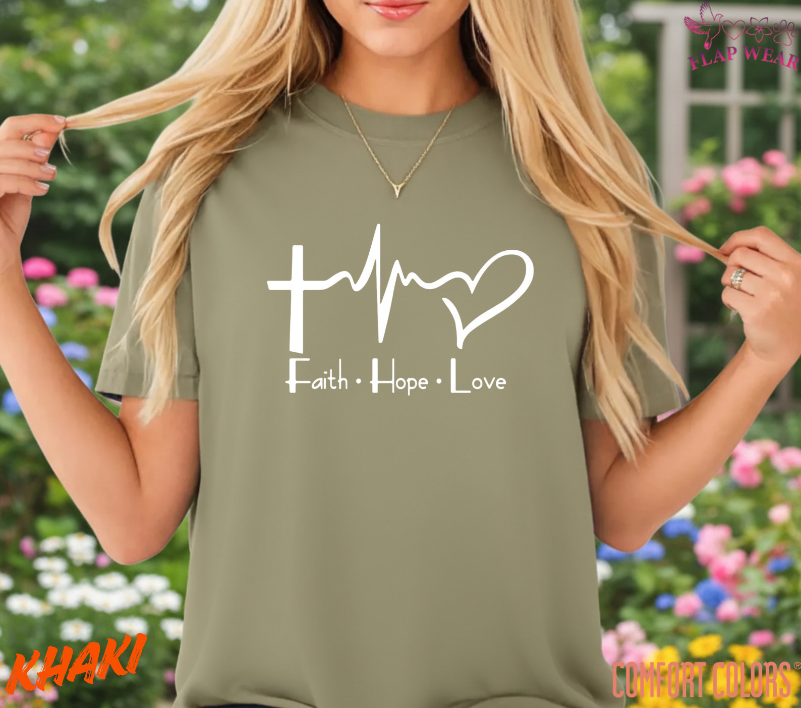 Unisex Faith Hope Love T-Shirt, Men T shirt,Women T shirt Gift Religion Top