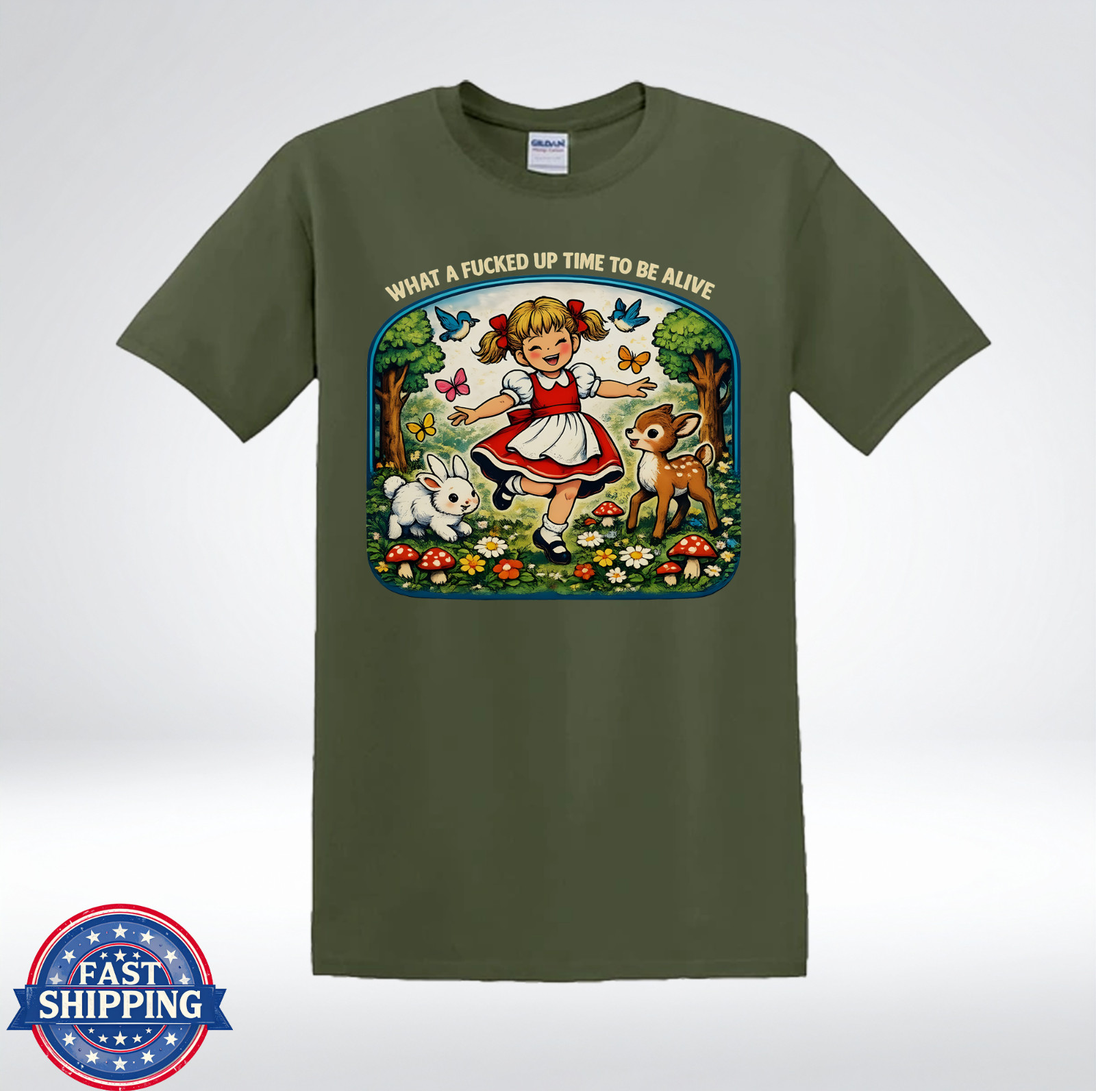 What A F*cked Up Time To Be Alive Funny Vintage T-Shirt