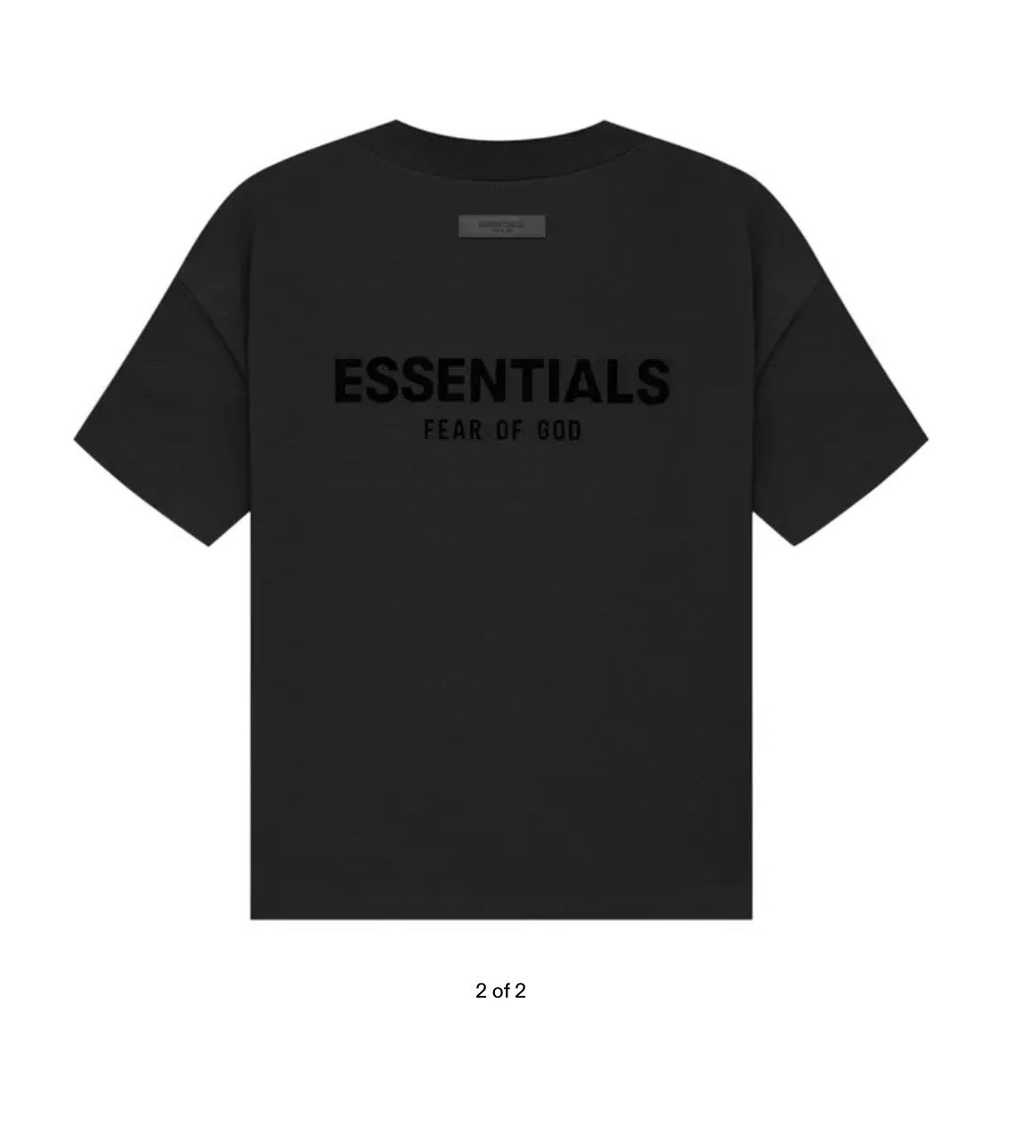 Essentials FOG Black Stretch Limo T-shirt Size Large NWT