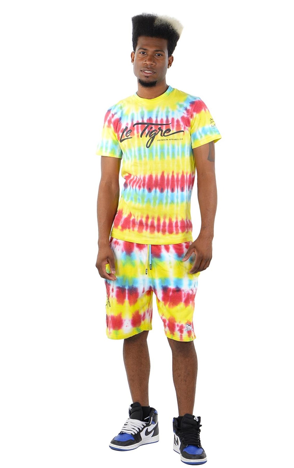 Le TIGRE Tie Dye T-Shirt & Shorts Set, Multicolor
