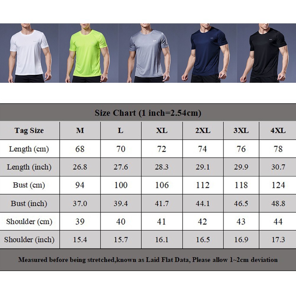 Lightweight Men’s Quick Drying Athletic T Shirt Breathable Lightweight Tops