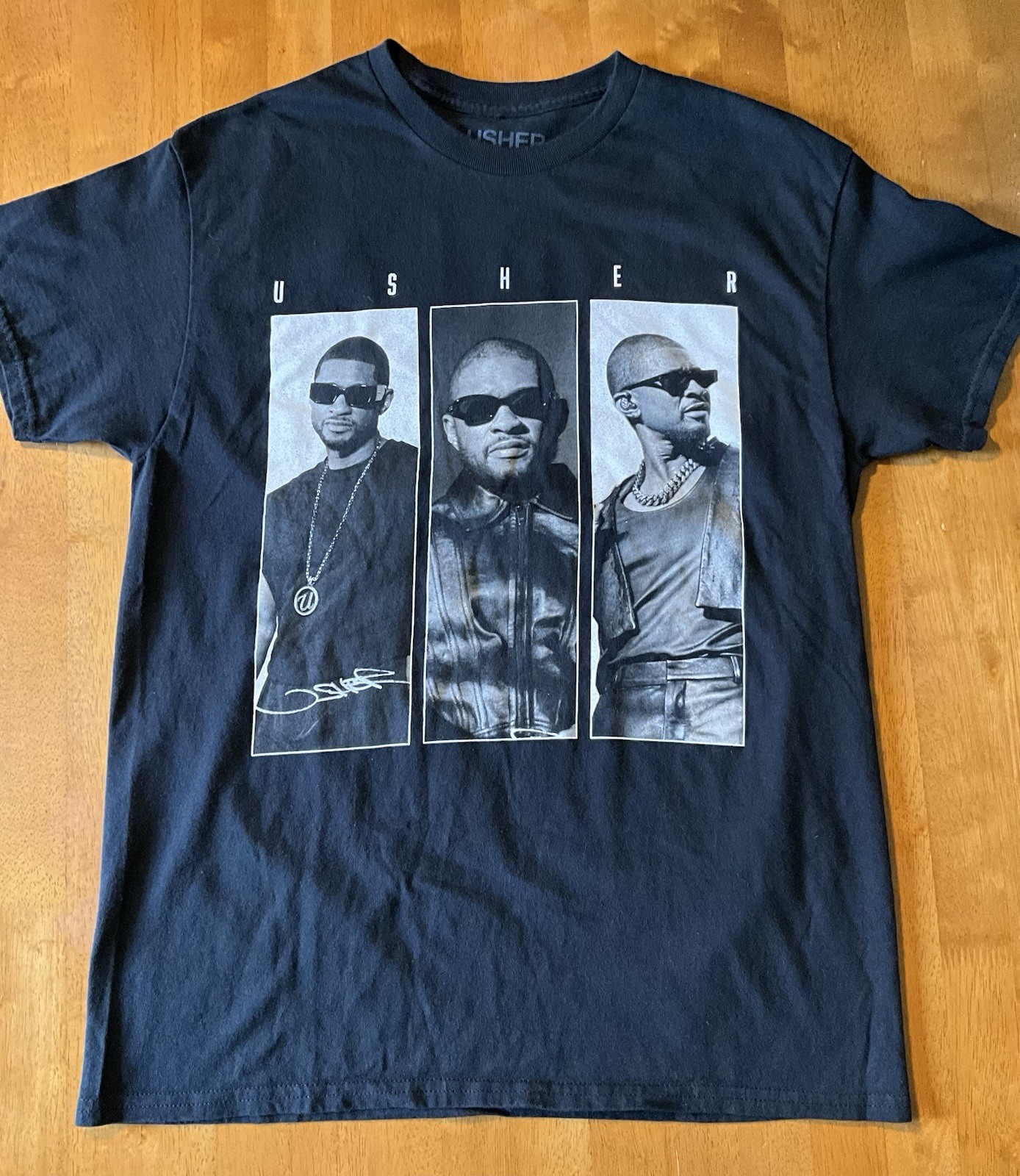 Usher Past Present Future Tour Concert T-Shirt 2024 Houston Tx Toyota Center SzM