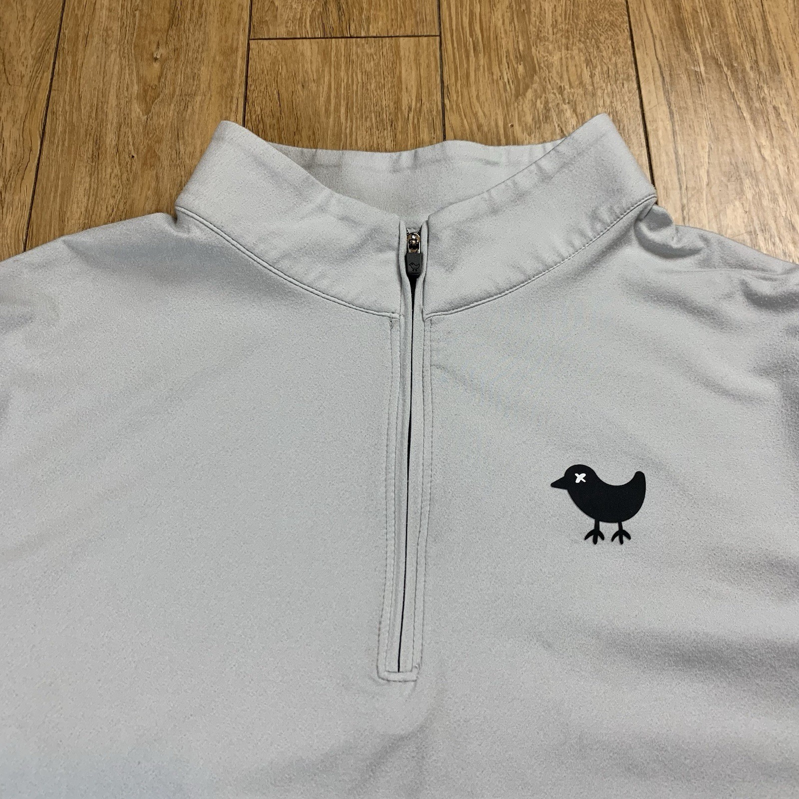 Bad Birdie 1/4 Zip Pullover Men’s S Gray Stretch Performance Golf