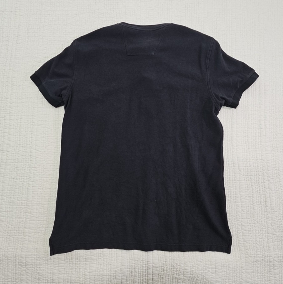 Nautica Slim Fit Heavy Crew Neck Shirt Men’s Large Dark Navy Blue EUC LN