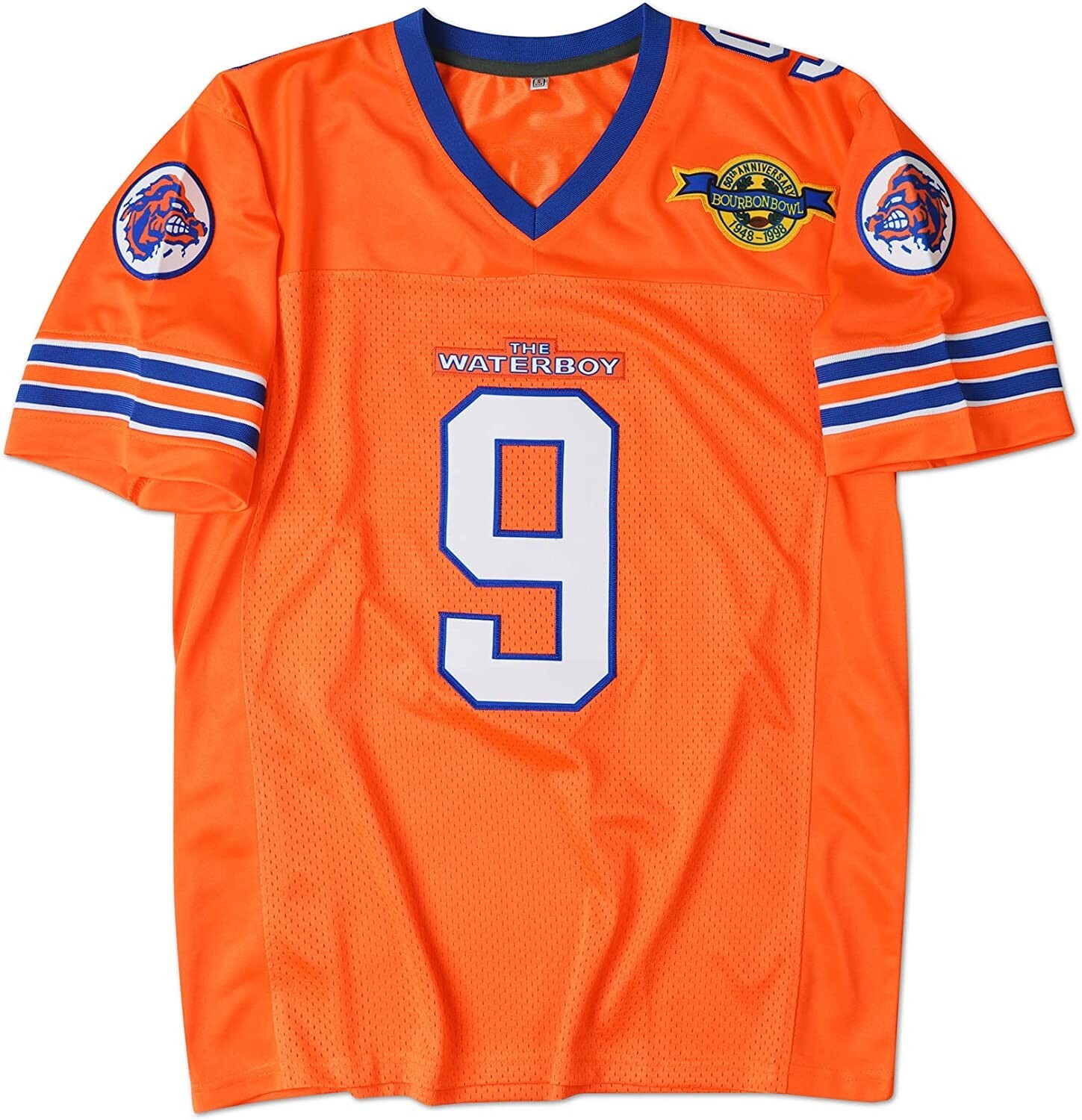 The Waterboy Bobby Boucher #9 Football Jersey Adam Sandler Orange Men’s X-LARGE