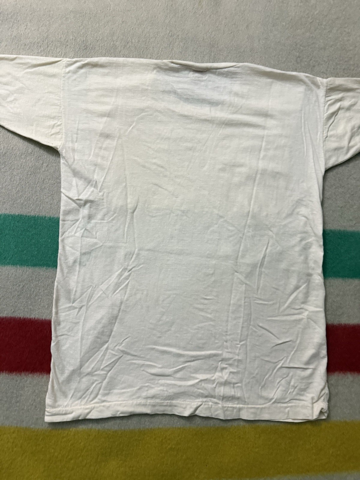 Vintage 30s 40s Paneled White Blank Tee Jersey All 100% Cotton 20×27 Very Rare