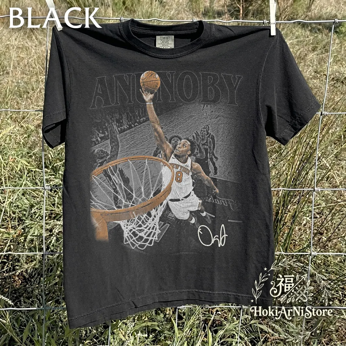 OG Anunoby Retro Basketball Shirt Vintage New York Fan Sports Graphic Tee