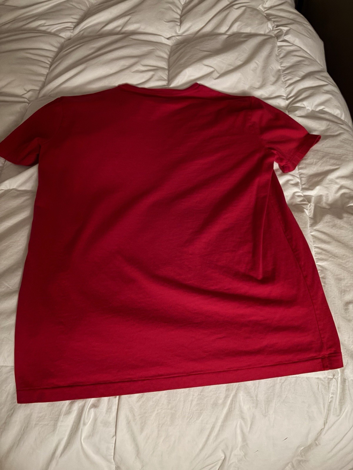 Polo Ralph Lauren Red Custom Slim Fit Crewneck Short Sleeve T-Shirt Mens Small