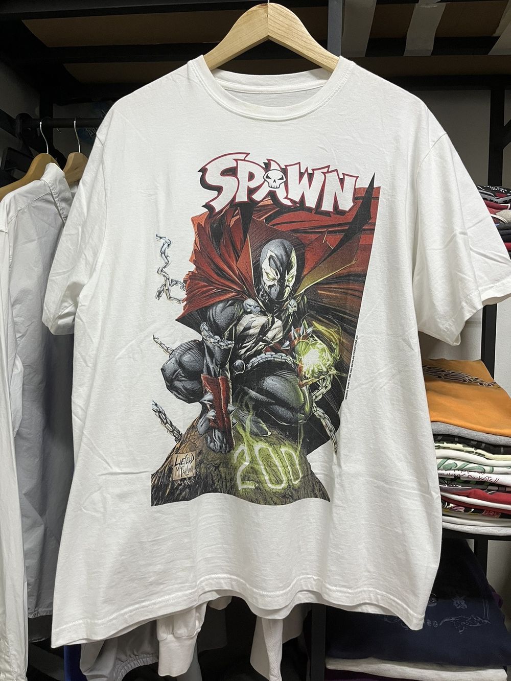 Vintage 1993 SPAWN T shirt Rare Desgin White Unisex Tshirt Reprint KH14574