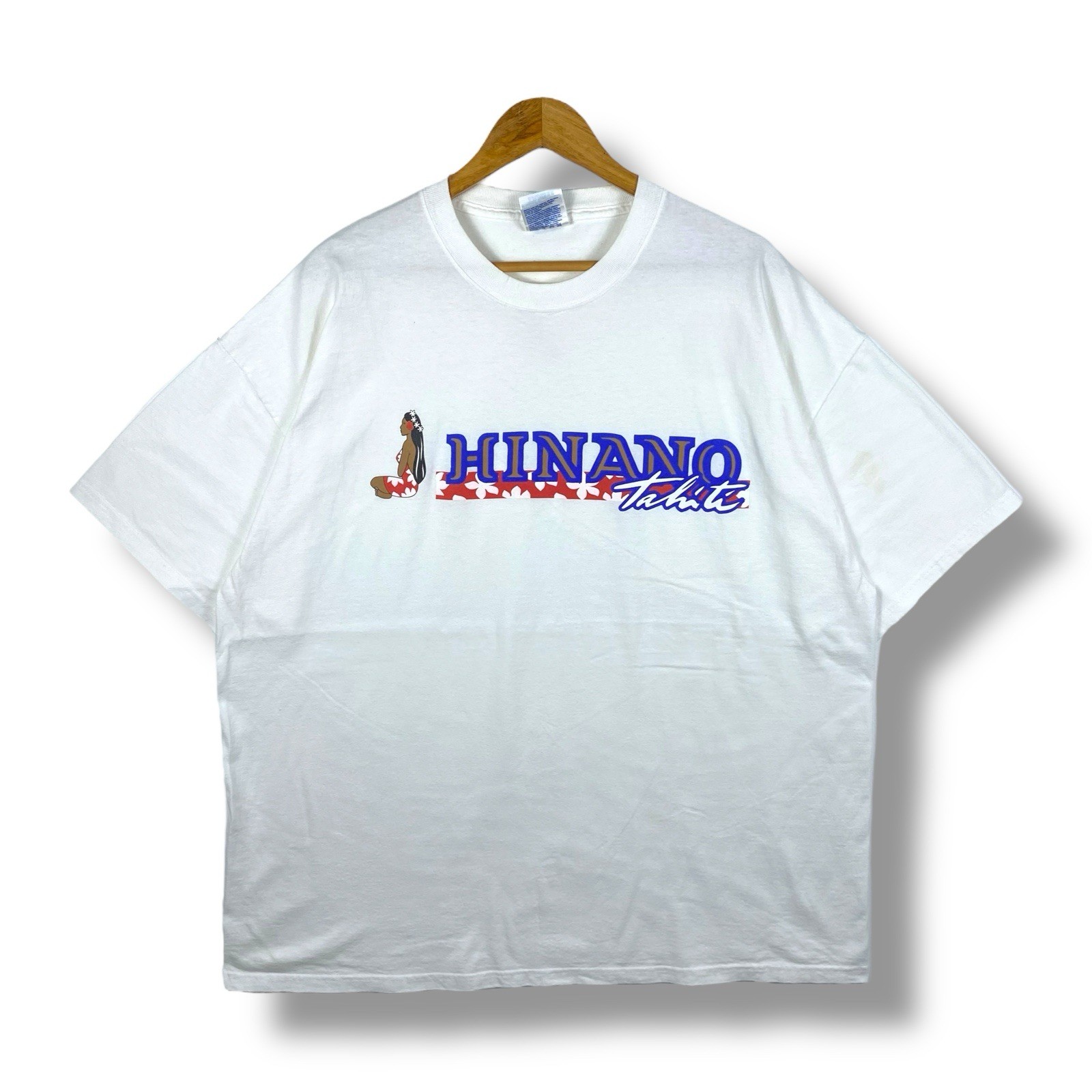 Vintage 90’s HINANO TAHITI Beer Graphic Tee Shirt 2-Large Size