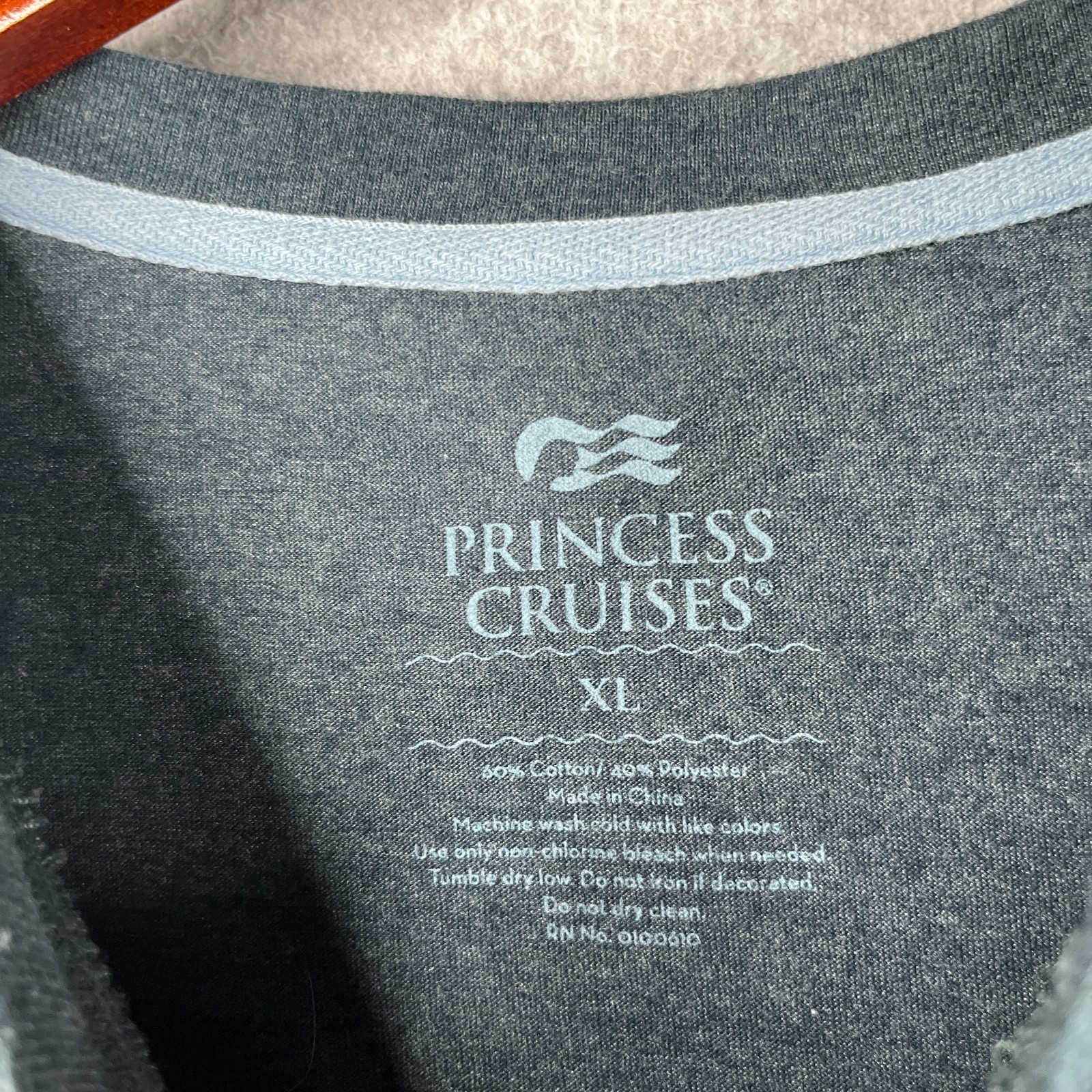 Princess Cruises South America Long Sleeve Graphic Print Shirt Mens XL Blue