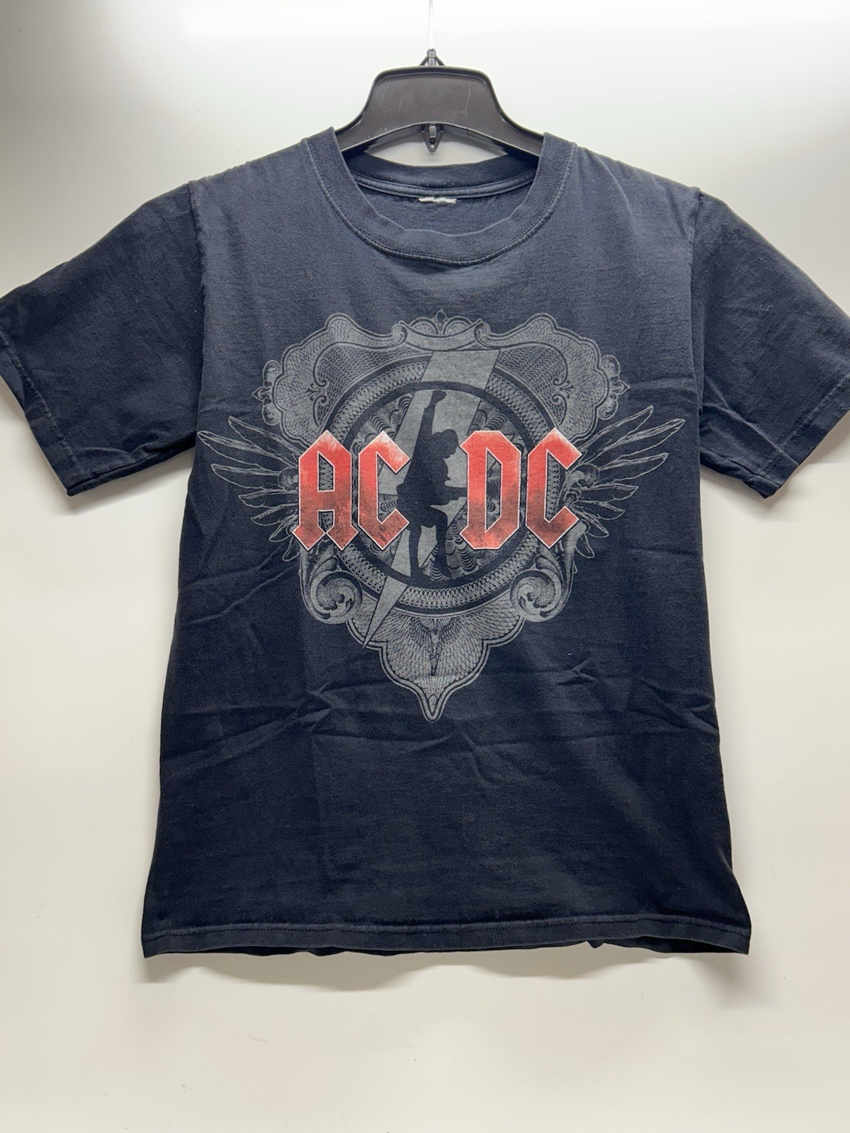 AC/DC Black Ice 08/09 US Concert Tour Black Short Sleeve T-Shirt Adult Small