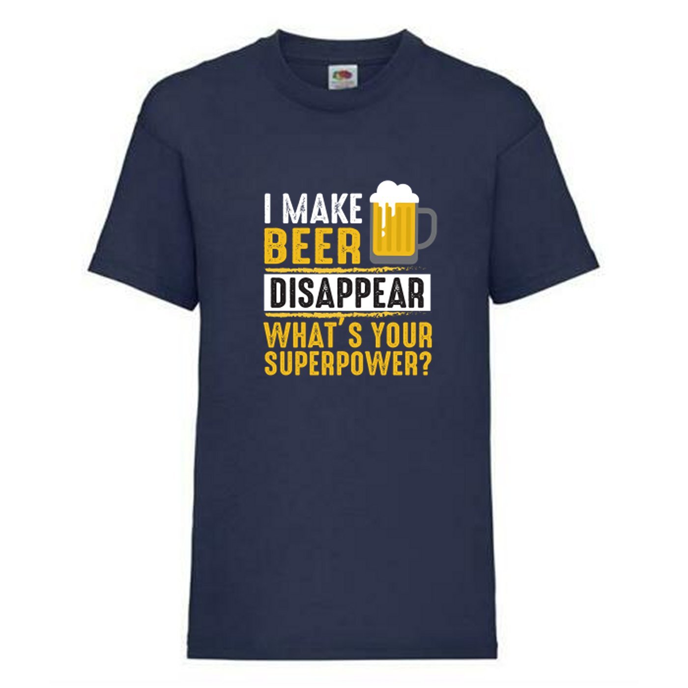 Beer Super Power What’s Yours Novelty T Shirt Various Colours And Sizes
