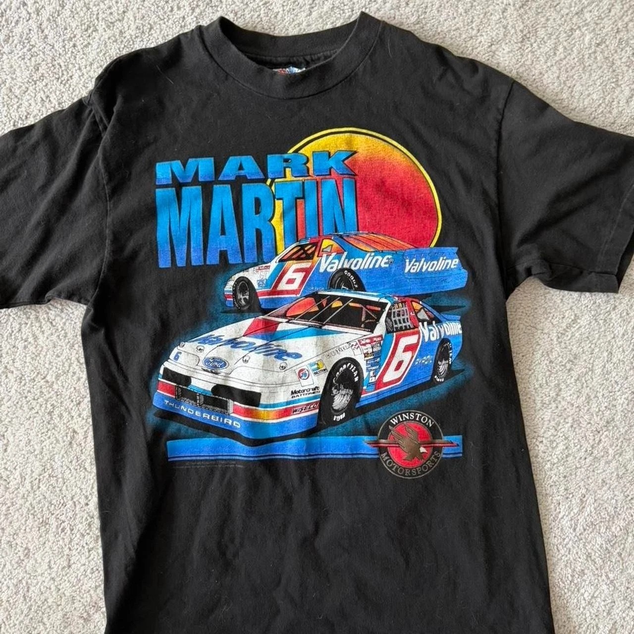1993 Mark Martin NASCAR tee racing Black Unisex T shirt Men Women S-5XL