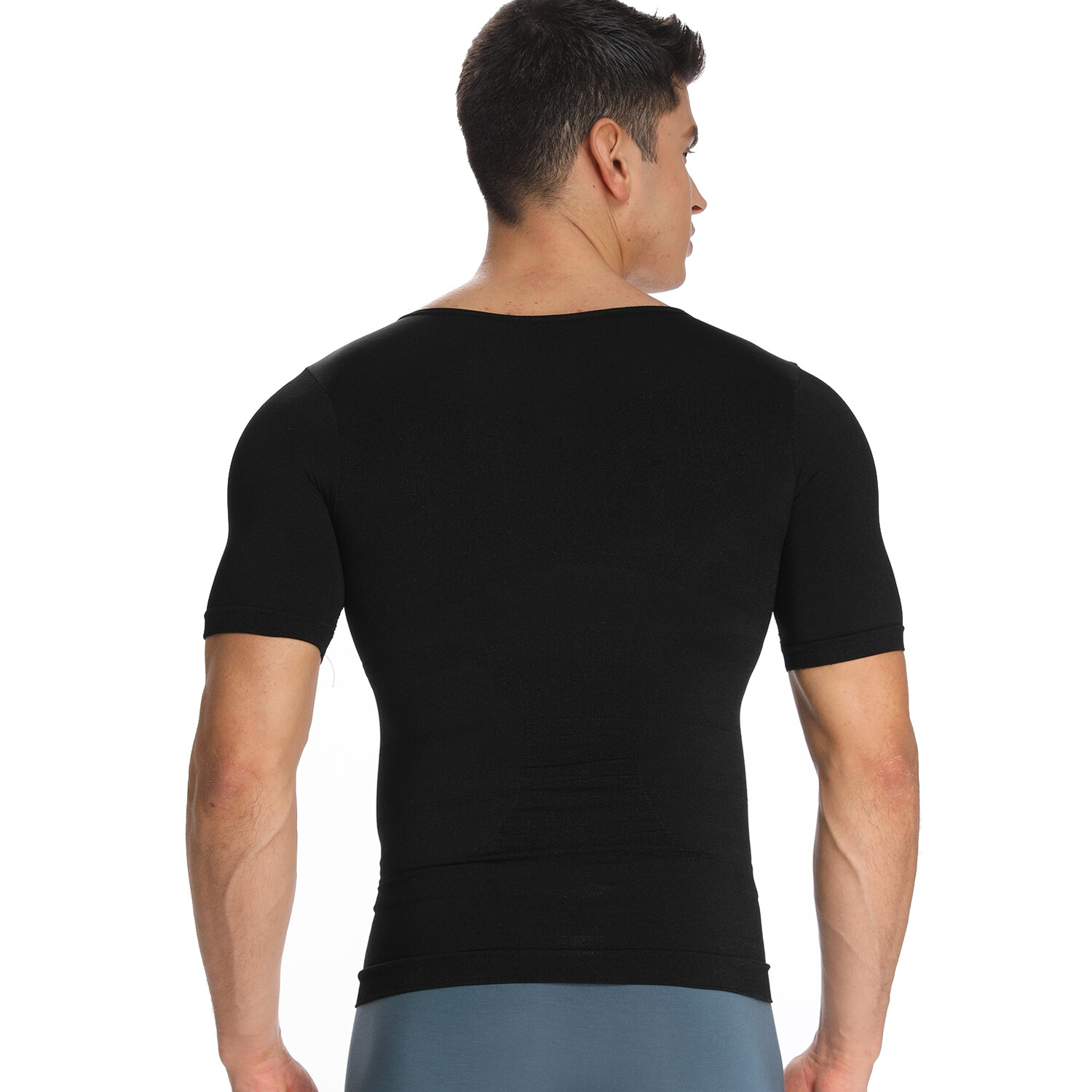 Men’s Seamless Slimming Body Shaper Vest Abdomen T-Shirt Compression Sport Top