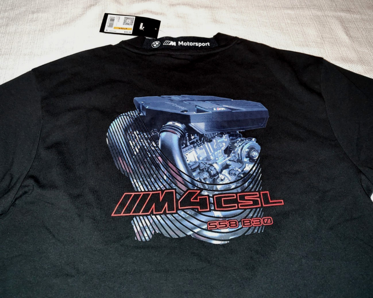 Puma Crew Neck T-Shirt BMW MMS Lifestyle Car Graphic Mens Black 630534 Small S