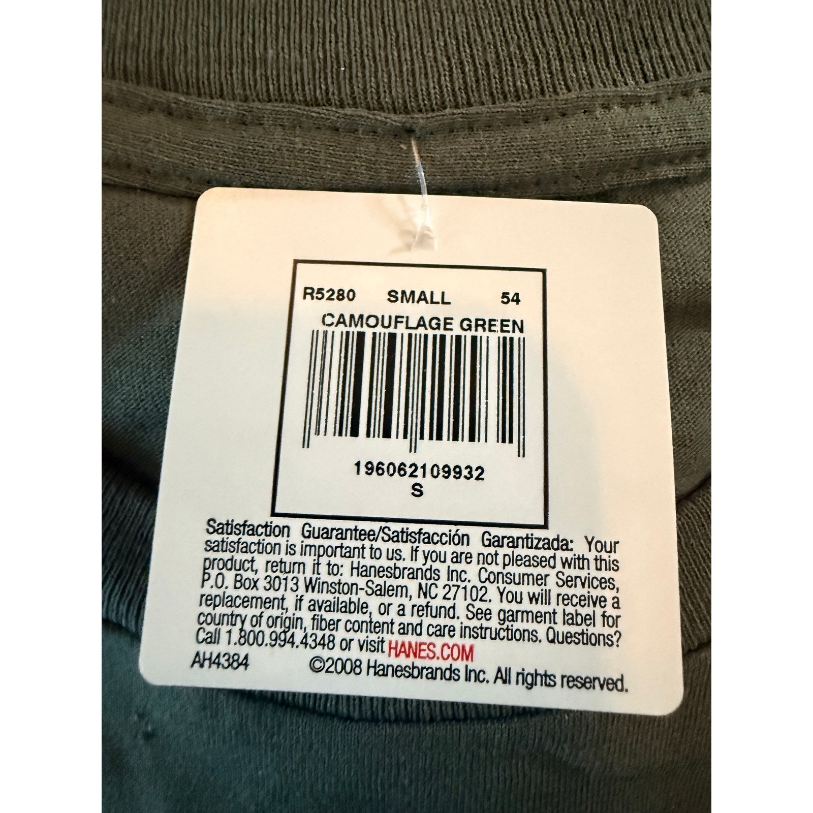 Hanes R5280 Mens ComfortSoft T-Shirt Short Sleeve Crew Neck Green Small 4 pack