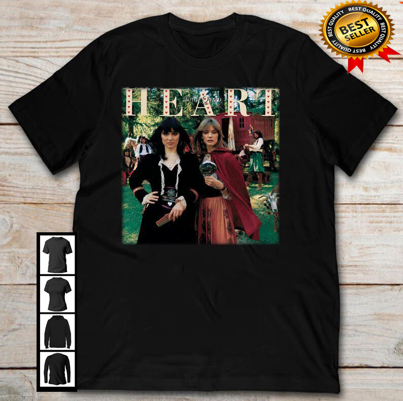 Heart Band Funny T Shirt Black Size S-5XL
