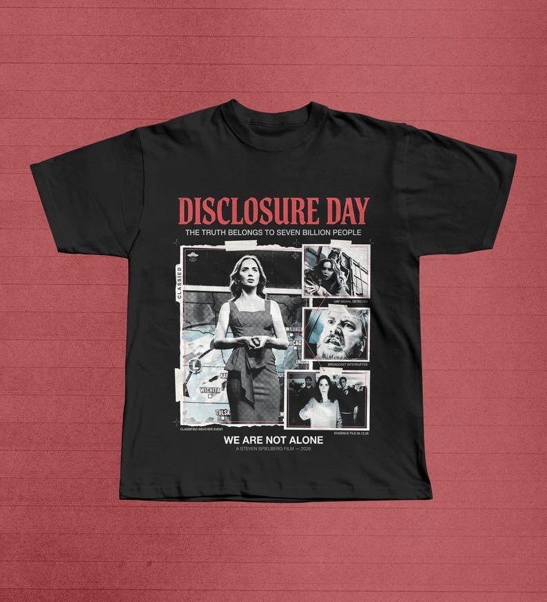 Disclosure Day 2026 Shirt, Vintage Sci Fi Thriller Tee, Alien Movie Lover Gift