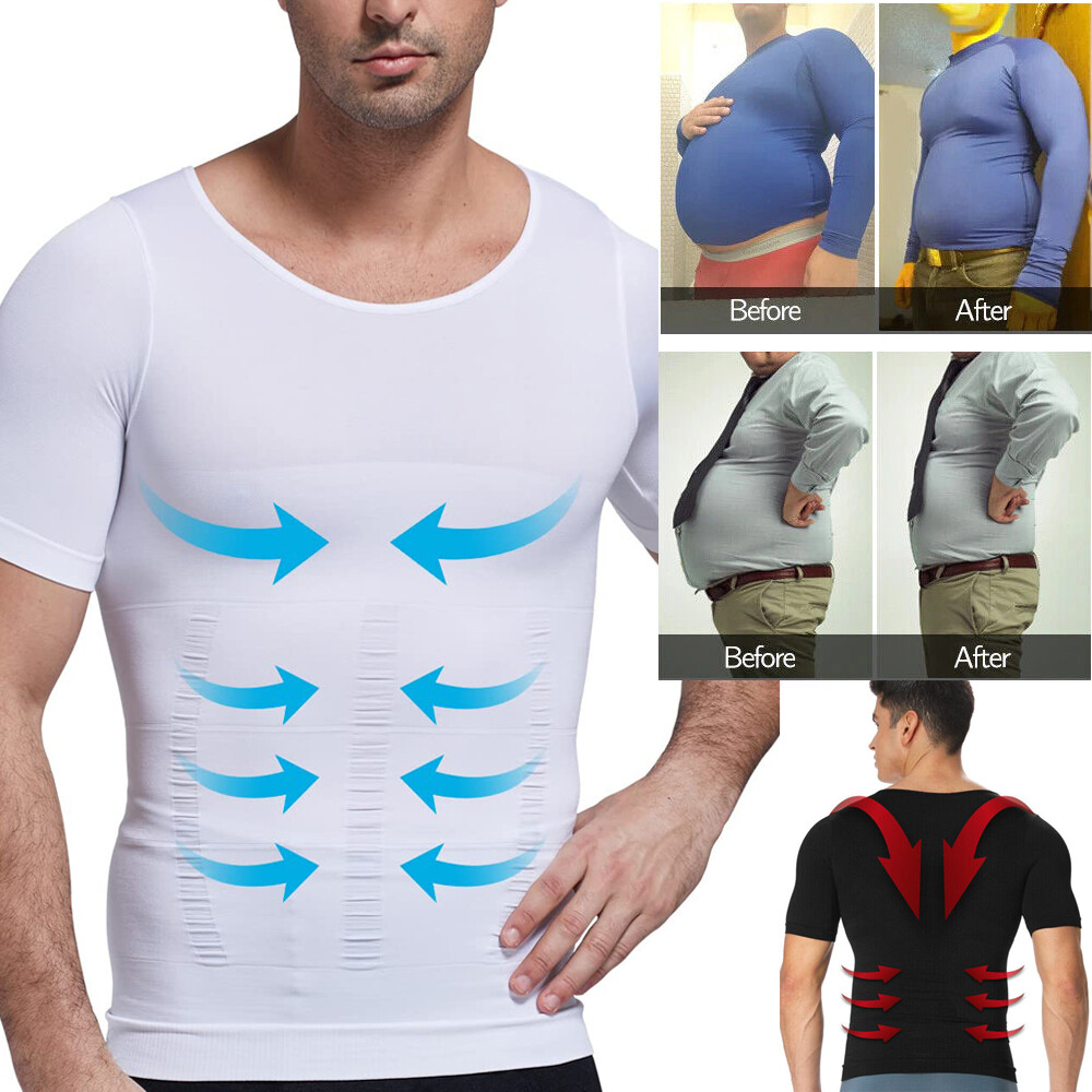 Shaper Men’s Body Toning T-Shirt Ultra Durable Vest Compression Underwear Shirts