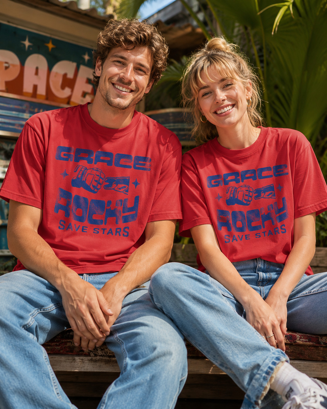 Grace Rocky Save Stars Shirt, Rocky Alien Friendship Sci-Fi Lover Gift Tee