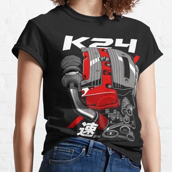 K-Series K24 Engine Illustration Classic T-Shirt