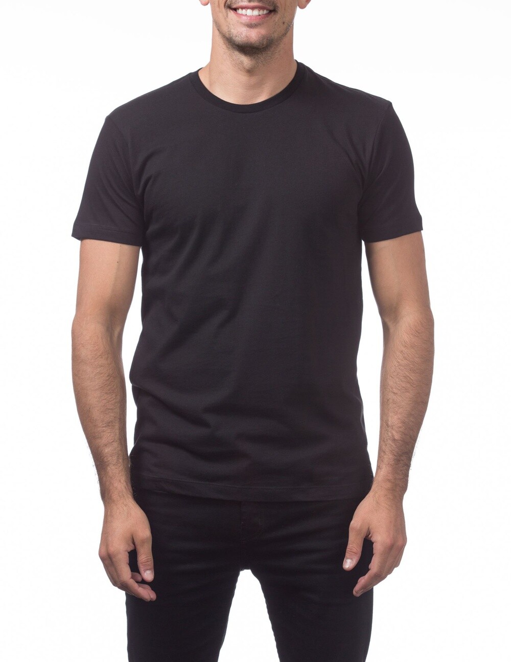 PRO CLUB MENS LIGHTWEIGHT T SHIRTS 5 X-Large BLK WHITE