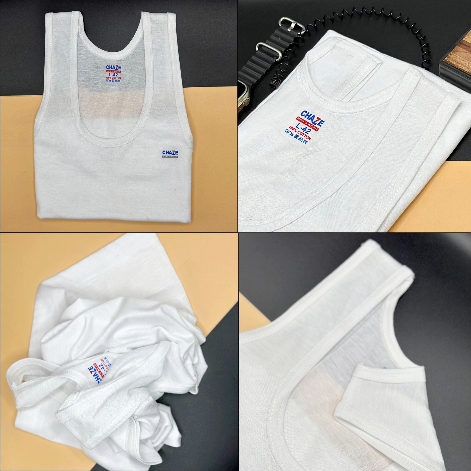 Mens Vests Classic Sports 100% Cotton Tank Tops Summer Training GYM Pack of 3/6