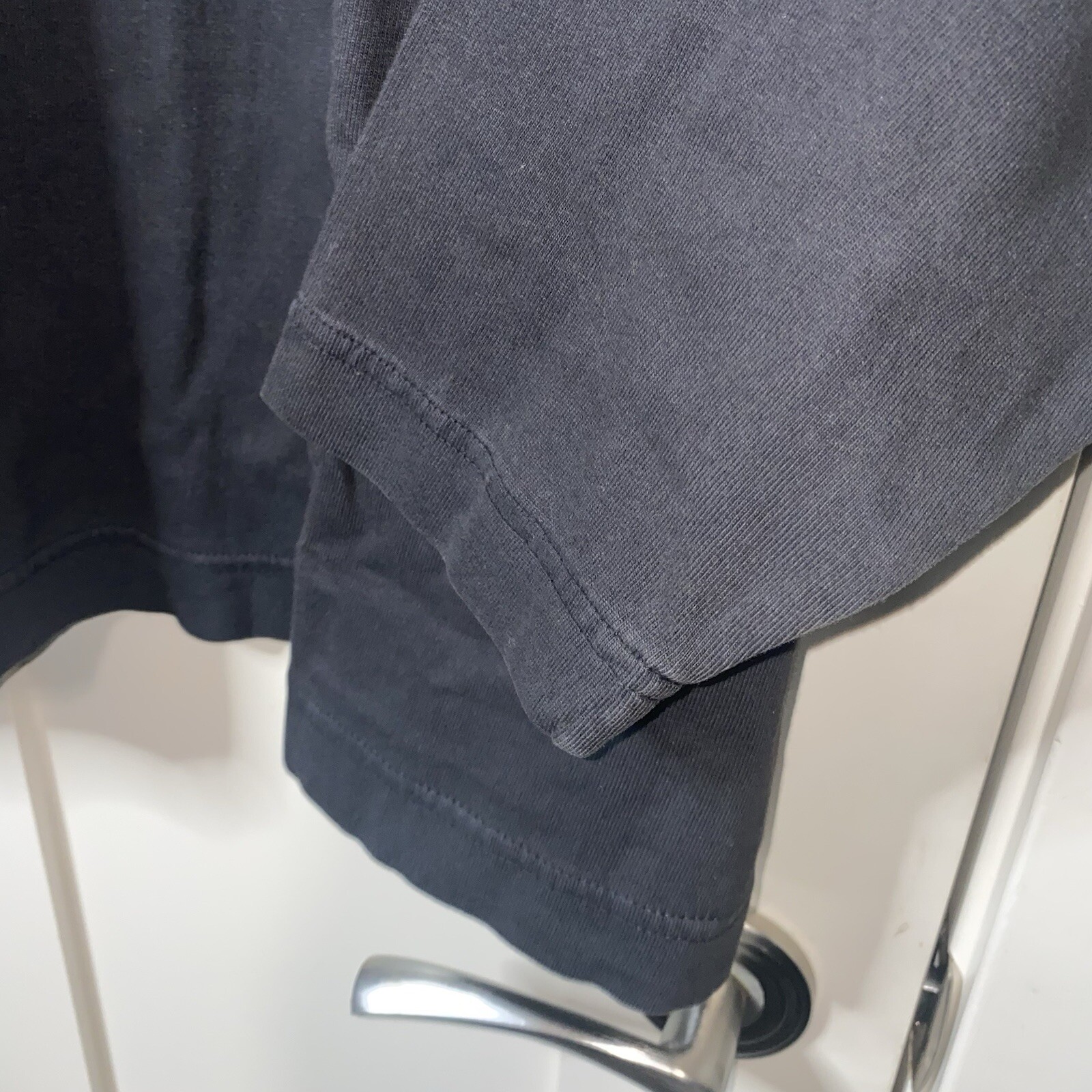 Yeezy X Gap Engineered By Balenciaga Logo Long Sleeve Shirt Black Size XL New