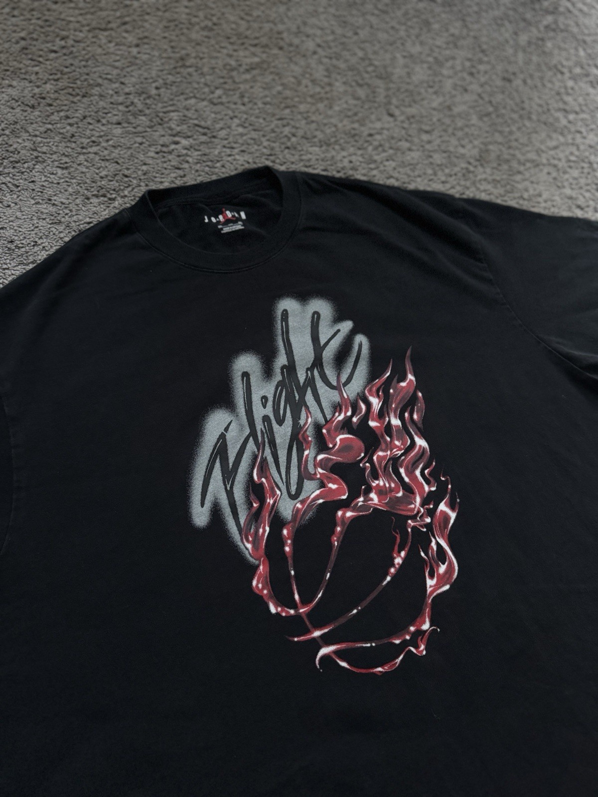 Air Jordan Flight Graphic Travis Scott Cactus Jack Beaded T-Shirt Size XXL
