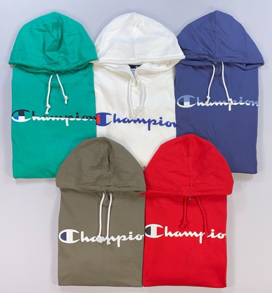 Men’s Champion Heavyweight Jersey Long Sleeve Hooded Shirt
