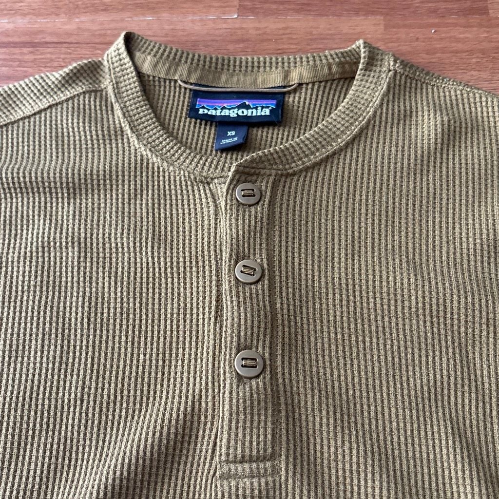 Patagonia Men’s Long-Sleeve Waffle Henley Thermal Shirt